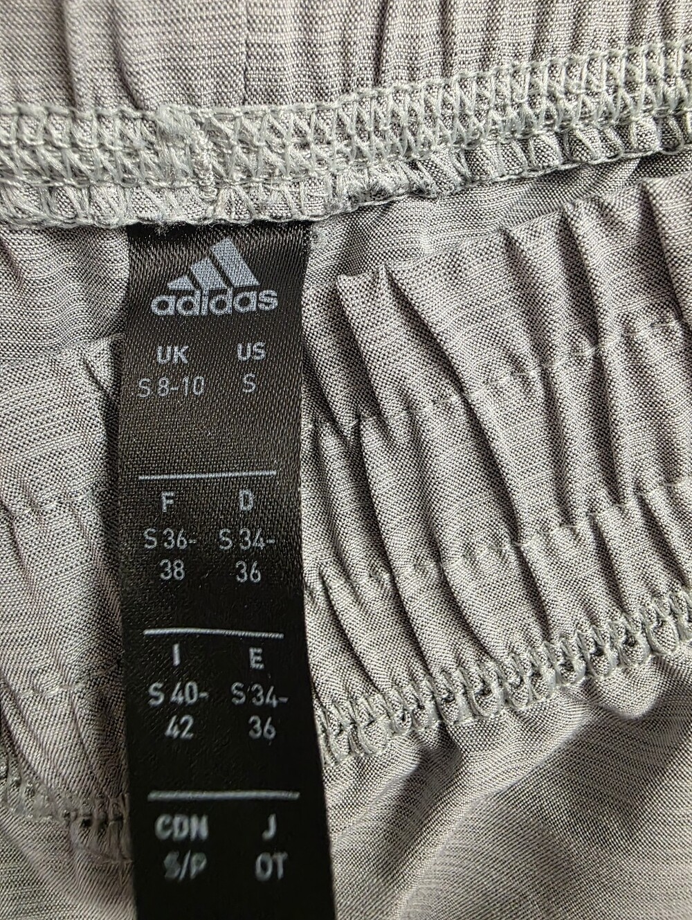 adidas Women’s Light Gray Athletic Shorts - Picture 3 of 5
